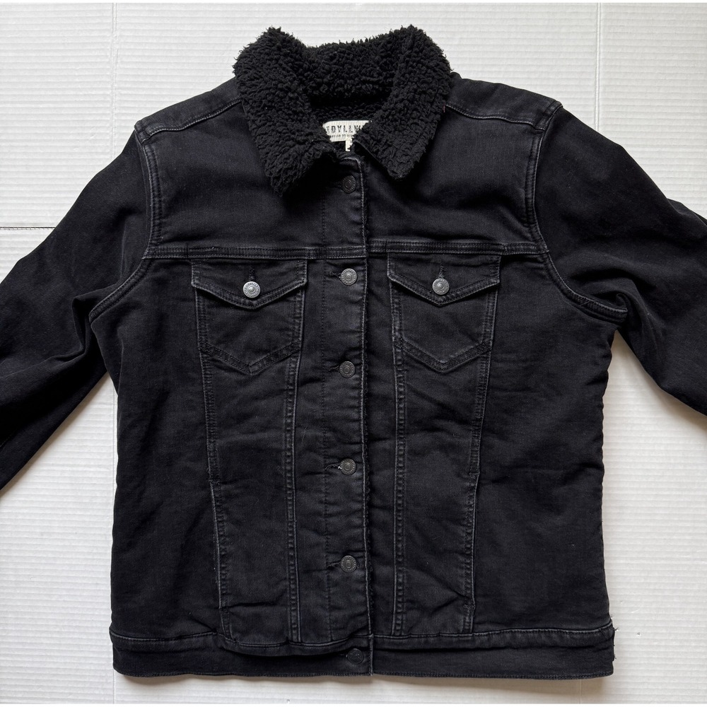 Idyllwind Black Sherpa Collar Jean Jacket